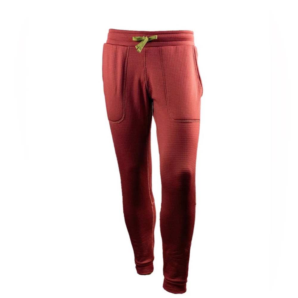 Fayettechill Sage Waffle Knit Women's Jogger Pants in potter’s clay.  Small